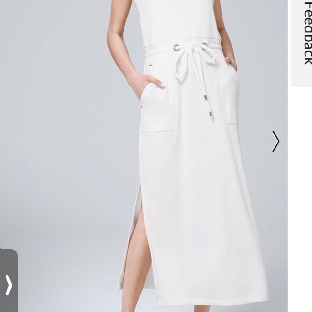 WHBM Terri cloth dress. Size large only. True to size.